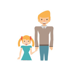 dad and kid infant image vector illustration eps 10