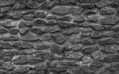 Stone wall. Gray background