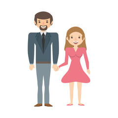 couple together lovely image vector illustration eps 10