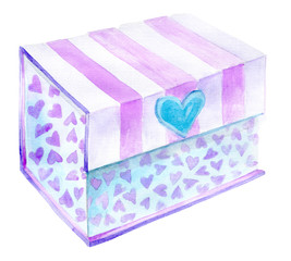 watercolor gift box - 142813284