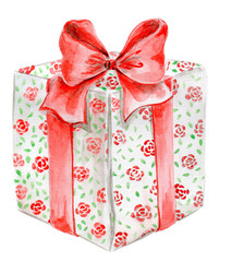 watercolor gift box - 142813423