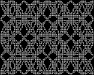 Halftone round black seamless background curve round cross frame