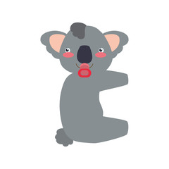 Obraz na płótnie Canvas baby koala cartoon animal vector icon illustration