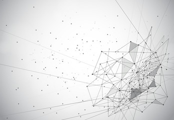 Abstract technology futuristic network