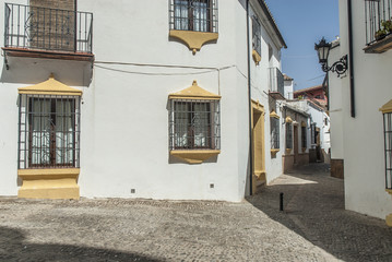 Fototapeta na wymiar sight of the ancient quarter in the Ronda town, Malaga, Spain