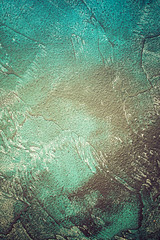 Blue concrete background with space for text