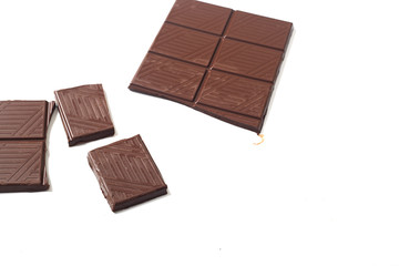 Broken chocolate bar