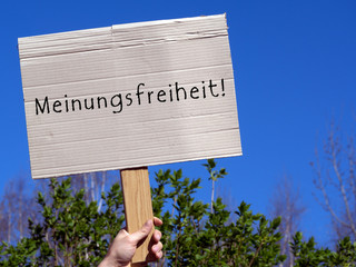 Demo für Meinungsfreiheit