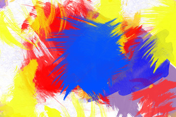 Abstraction colorful oil painting on canvas background.