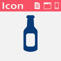 beer bottle vector icon