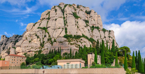 Rocks near the monastery of Montserrat. Catalonia, Spain.