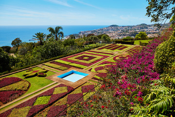 Famous botanical garden in Funchal, Madeira, Portugal