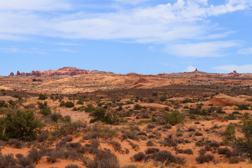 Panorama from Arches National Park, Utah. USA