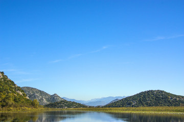 Fototapeta na wymiar Montenegro. Skadar Lake. It is one of the most beautiful lakes in Europe.