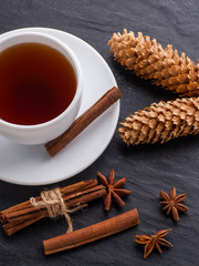 white tea cup