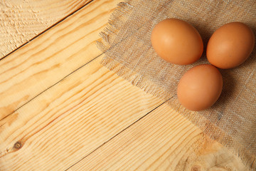 Raw Organic Brown Eggs