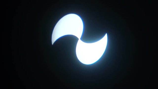 Spot light screen background with sign