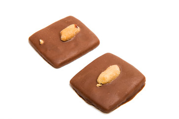 German cookies in chocolate isolated