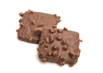 German cookies in chocolate isolated