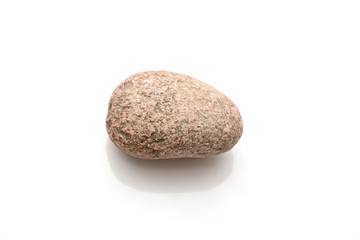 Fototapeta na wymiar Granite oval stone for your catalog isolated on a white background