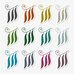 Peas icon in flat style - Illustration