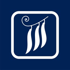 Peas icon in flat style - Illustration