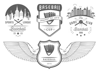 Set of Vector Logo and Badges Baseball