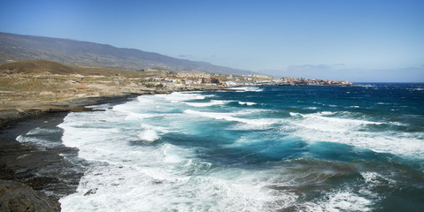 Obraz premium Playa del Porís de Abona en la isla de Tenerife