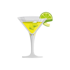 glass cocktail margarita vector icon illustration graphic design