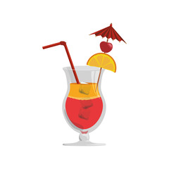 glass cocktail exotic vector icon illustration graphic design