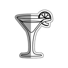 glass cocktail margarita vector icon illustration graphic design