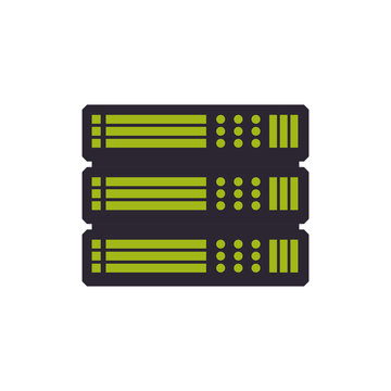 server hosting technology vector icon illustration graphic design