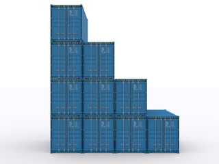 Shipping Container stacked