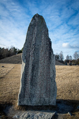 Rune stone from the viking ages in Sweden
