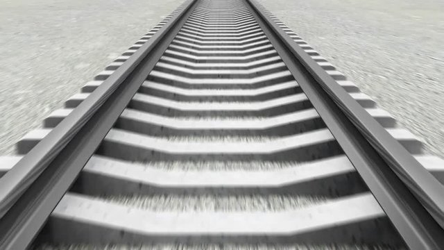 Seamless Looping Animation of Railroad with Motion Blur