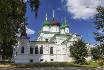 Fototapeta na wymiar Pereslavl-Zalessky, Feodorovsky convent, Feodorovsky Cathedral, Yaroslavl region, Russia