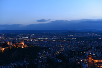 Sonnenuntergang Alhambra-Granada