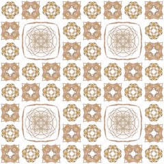 Seamless texture with 3D rendering abstract fractal beige pattern