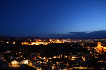 Fototapeta premium Abendstimmung Alhambra-Granada