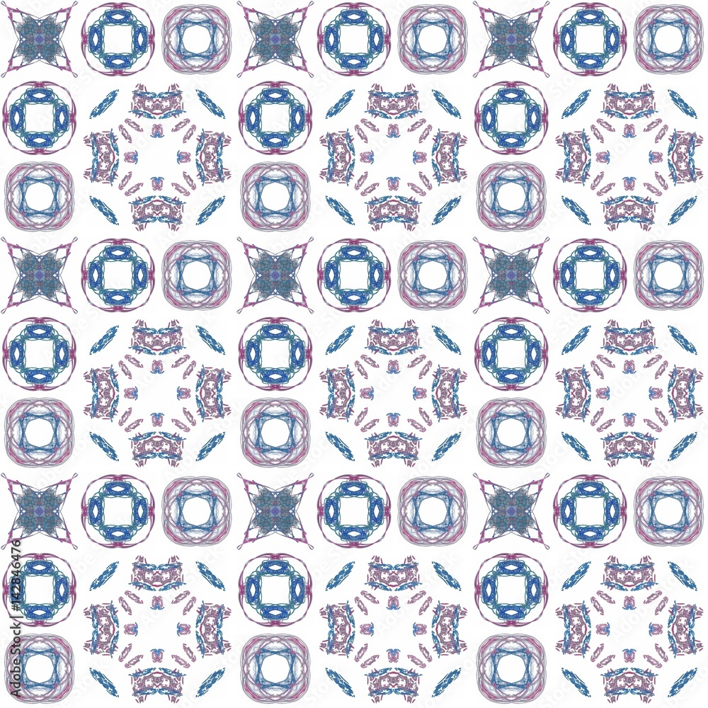 Fototapete seamless texture with 3d rendering abstract fractal colorful pattern
