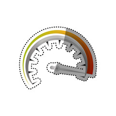 Speedometer power car icon vector illustration graphic design