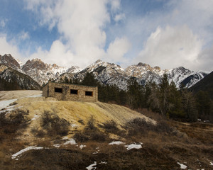 rock hut in fairmont bc canada