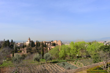 Fototapeta na wymiar Frühling in Alhambra Unesco Weltkulturerbe