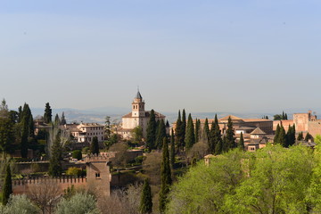 Fototapeta premium Frühling in Alhambra Unesco Weltkulturerbe