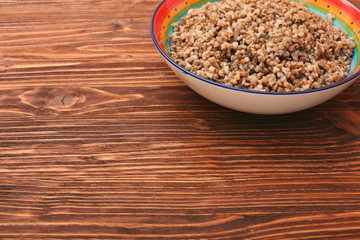 Vegetarian buckwheat porridge