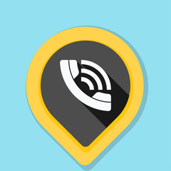 Contact Phone Pointer illustration
