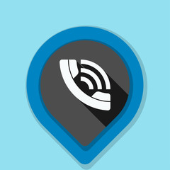 Contact Phone Pointer illustration