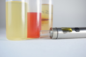 E cigarette and liquid