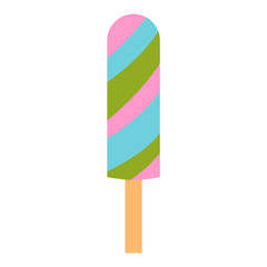 fruit ice cream vector illustration icon isolated dessert sweet cold snack vanilla tasty frozen candy flavor design delicious bar party rainbow