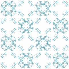 Seamless texture with 3D rendering abstract fractal blue pattern